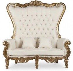 Gold Thone Loveseat