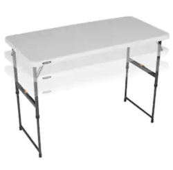 4 Foot Plastic Adjustable Table