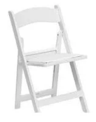 White Padded Wedding Chair