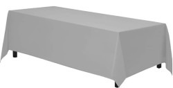 8ft Rectangle Table Cloth Gray