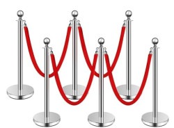 Silver Stanchion Set