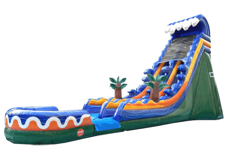 24' Tropical Adventure Mega Water Slide with Splash