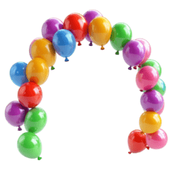 pngtree colorful balloon arch isolated for party decoration and ce 1 Baloon Arch